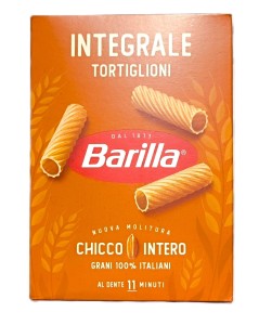 BARILLA INTEGRALE TORTIGLIONI 500G PEŁNOZIARNISTY WŁOSKI MAKARON ŚRUBOWAT RURKI