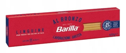 Makaron Barilla Al Bronzo Spaghetti Linguine 400 g 100% włoska mąka