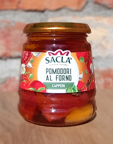 PIECZONE POMIDORY W OLEJU Z KAPARAMI 285 G