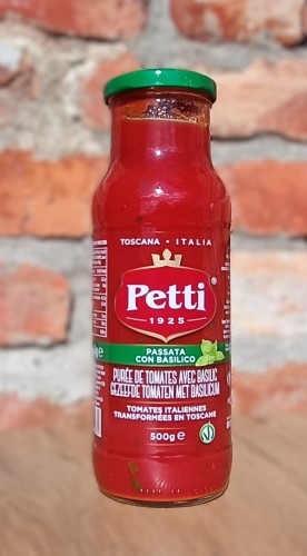 PETTI Passata z bazylią  500G