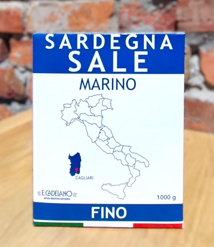 E.CADELANO SARDEGNA SÓL MORSKA DROBNA 1KG WŁOSKA SÓL Z SARDYNII