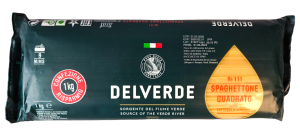 DELVERDE SPAGHETTONE QUADRATO 1KG SPAGHETTI KWADRATOWE WŁOSKI MAKARON
